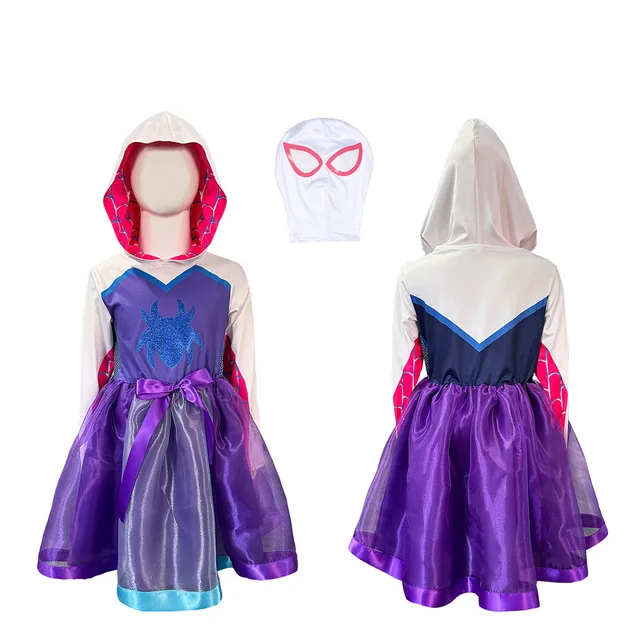 Fantasia Vestido Mulher Aranha Fantasma Infantil fantasia-vestido-mulher-aranha-fantasma-infantil