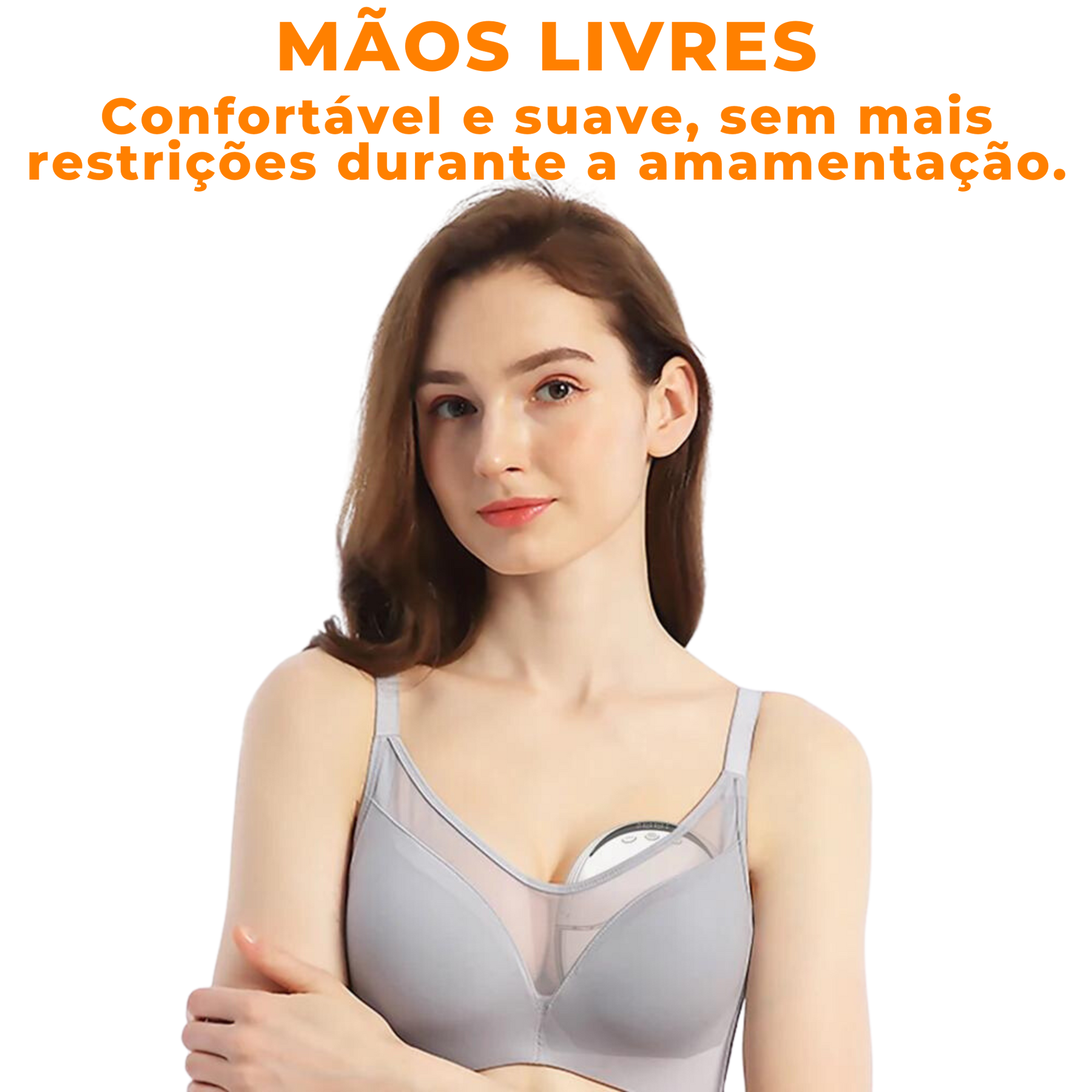 Bomba de Tirar Leite Elétrica e Vestível EasyFeed | 4 Modos | Livre de BPA