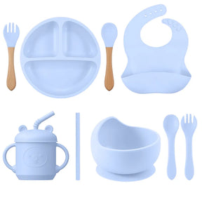 Kit Introdução Alimentar Silicone 9 Peças NutriBaby | Livre de BPA