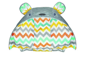 Mochila Canguru Para Carregar Bebê com Capuz de Ursinho de Pelúcia - Cuddlebag