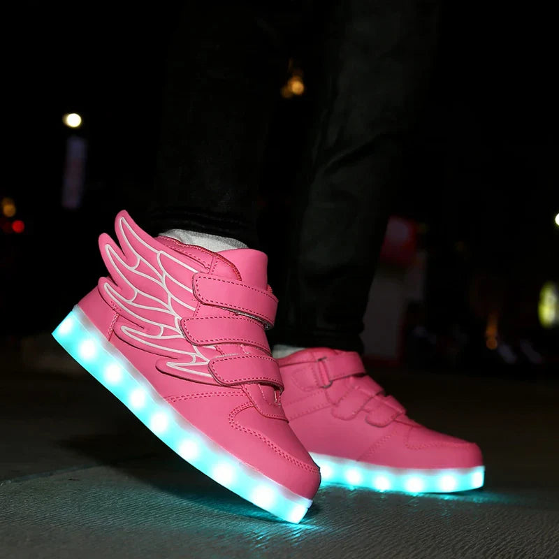 Tênis Infantil Sonic Menina Com Led Recarregável | PisaHappy