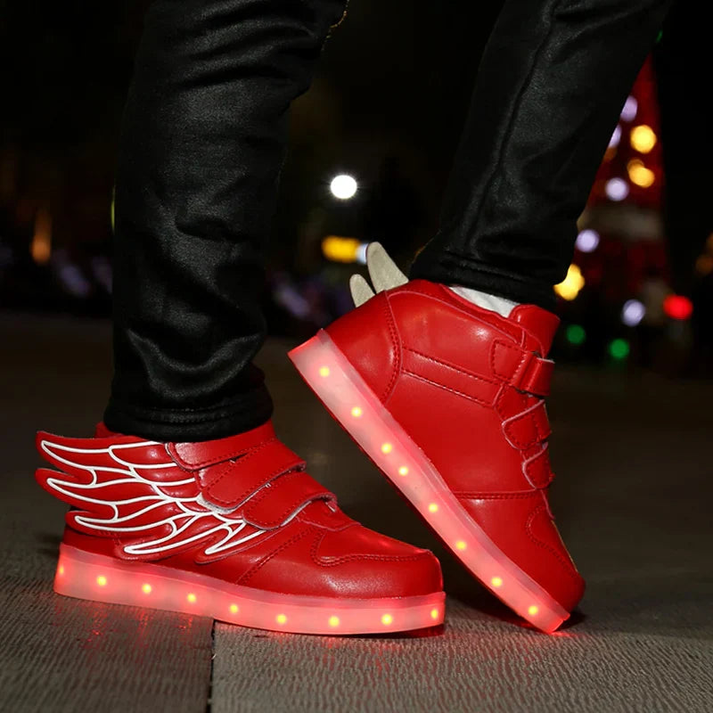 Tênis Infantil Sonic Menina Com Led Recarregável | PisaHappy