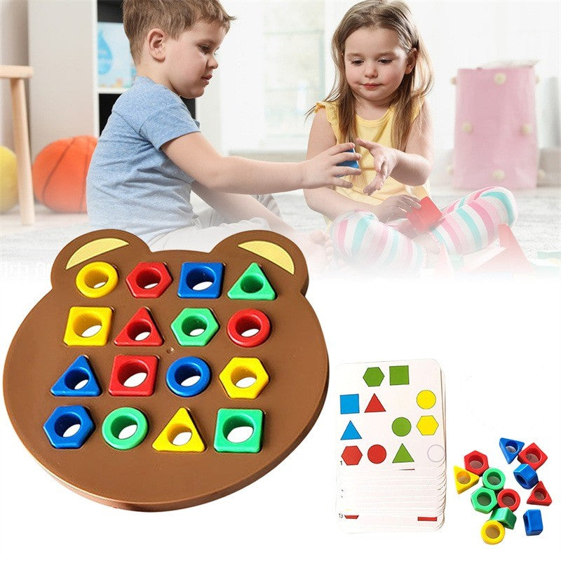 Jogo Tabuleiro Infantil Cores e Formas Geométricas